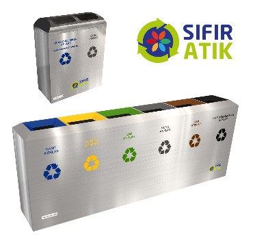 Paslanmaz Sıfır Atık Kutuları