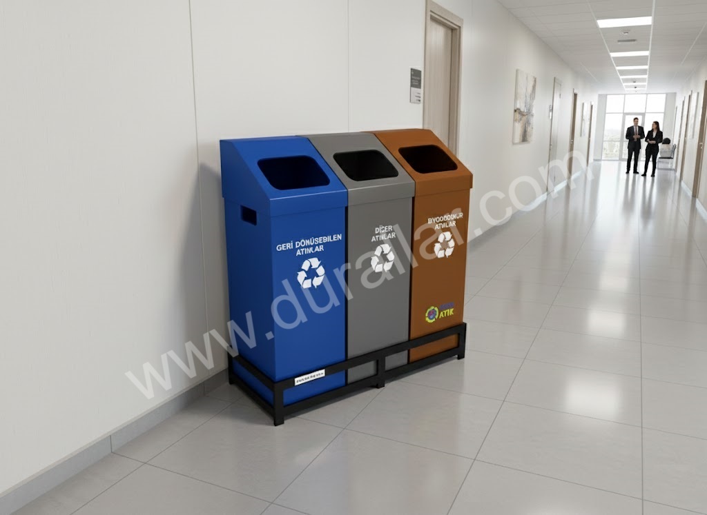 3 lü sıfır atık kutusu