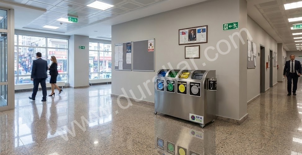 paslanmaz sıfır atık geri dönüşüm kutusu